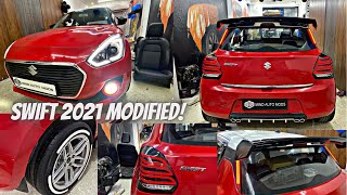 Maruti Swift 2021 Modified | Swift 2021 Tail and Head Lamps | Maruti Swift 2021 Modification