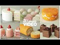 #106 3x Speed 케이크 디저트 베이킹 영상 : Cake Dessert Baking Video | 딸기 케이크, 치즈케이크, 롤케이크, 찹쌀떡 | Cooking tree