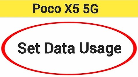 How to set data usage, Poco X5 5G me data limit Kaise lagaen
