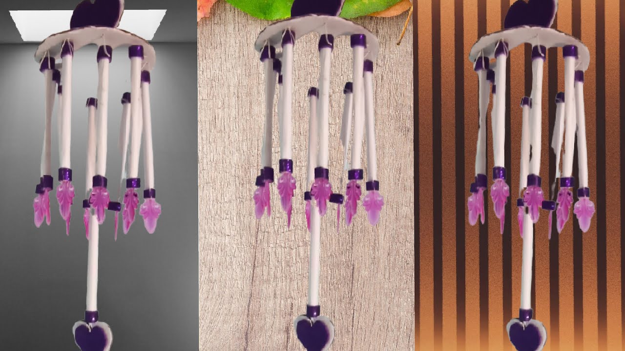 Wind Chime Craft ideas // paper SE wind chime banaye - YouTube