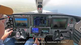 Piper Meridian - landing in extreme cross wind! by Guido Warnecke 70,434 views 2 years ago 4 minutes, 30 seconds