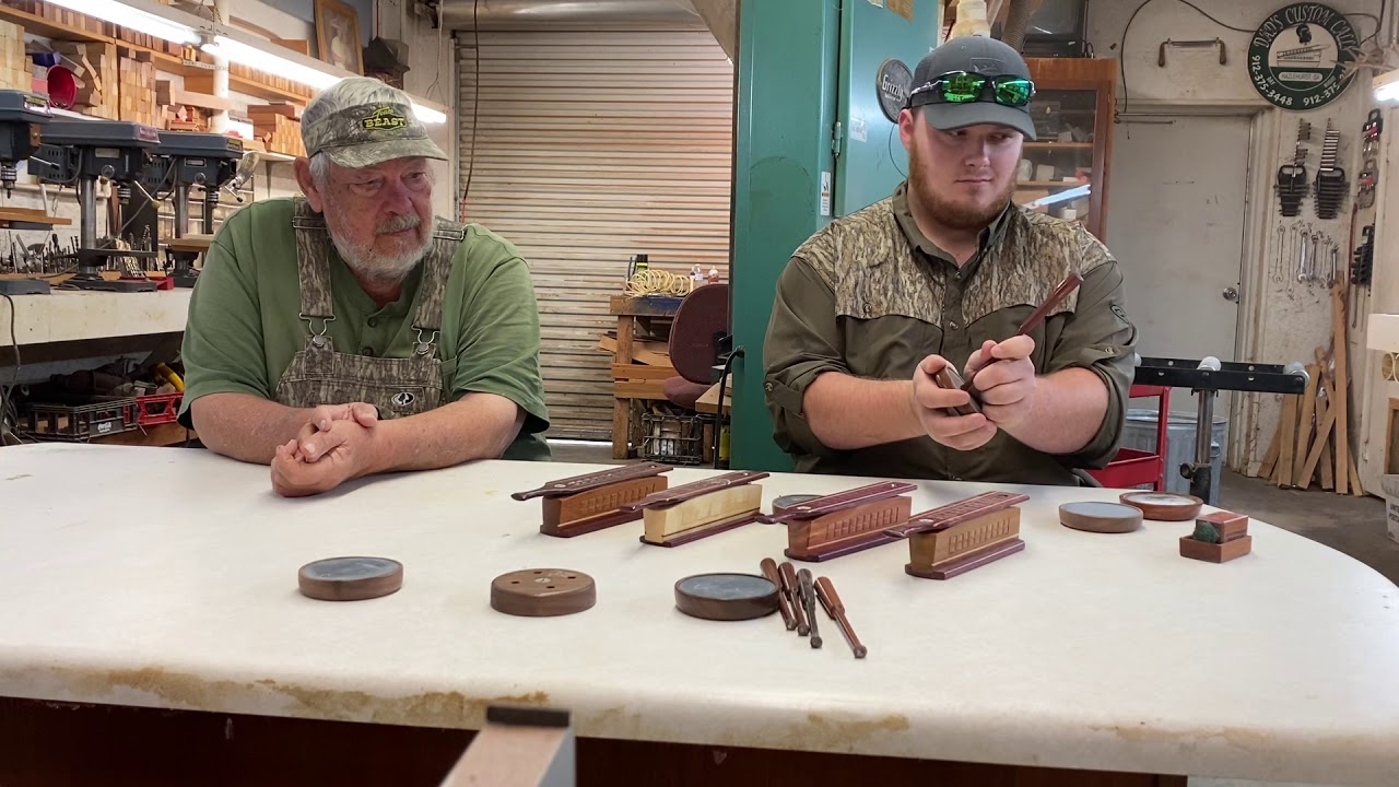 Dad’s custom box calls.