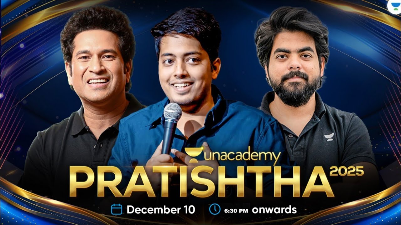 Unacademy Pratishtha 2025 : Sachin! The Master Blaster Is Here 🔥