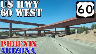 Detailed US 60 West - Superstition Freeway - Phoenix - Arizona - 4K Highway Drive Details