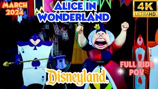 Alice in Wonderland 4K POV- Disneyland Rides 2024 in 4K