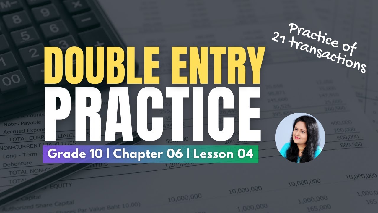 Double Entry Practice | O/L Business and Accounting Studies