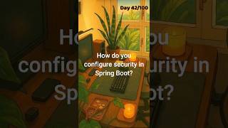 Day 42/100: How do you configure security in Spring Boot? #100dayschallenge #interview #java