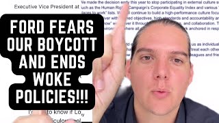 Ford Changes Woke Policies In Fear Of Our Boycott! 🔥
