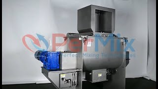 Ribbon Mixer PRB-1000 with Sack Tip Station for Mixing Food Application