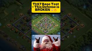 TH17 Base Test – This Defense is BROKEN 😳🔥#shorts #coc #clashofclans #th17 #subscribe