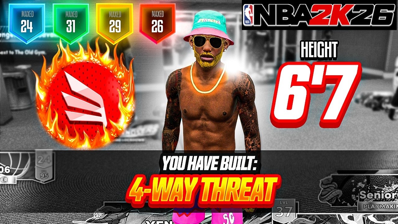 🟩 NBA 2K26 Random Rec: new 6’7 build 👩🏼‍🦲 for new cheaters saving Randoms