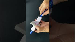 Making a Magic Prop to Pass a Straw Through a Phone! #magic #diy #magictrick  #shorts #magicprop