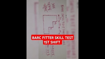 BARC FITTER SKILL TEST 1ST SHIFT 4 OCTOBER 2024 #ISRO#drdo #nsti #BARC #npcil #trending #sail