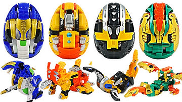 Transform from egg to dinosaur! Hello Carbot Kung AnkyloKung, RaptorKung! Kung! #DuDuPopTOY