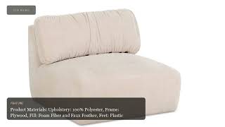 Matina Slipper Chair Oatmeal | Zin Home screenshot 4