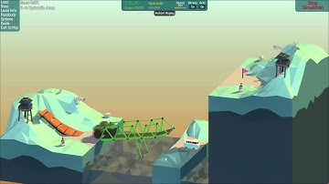 Poly Bridge Snow Drift 3-4 Hydraulic Jump