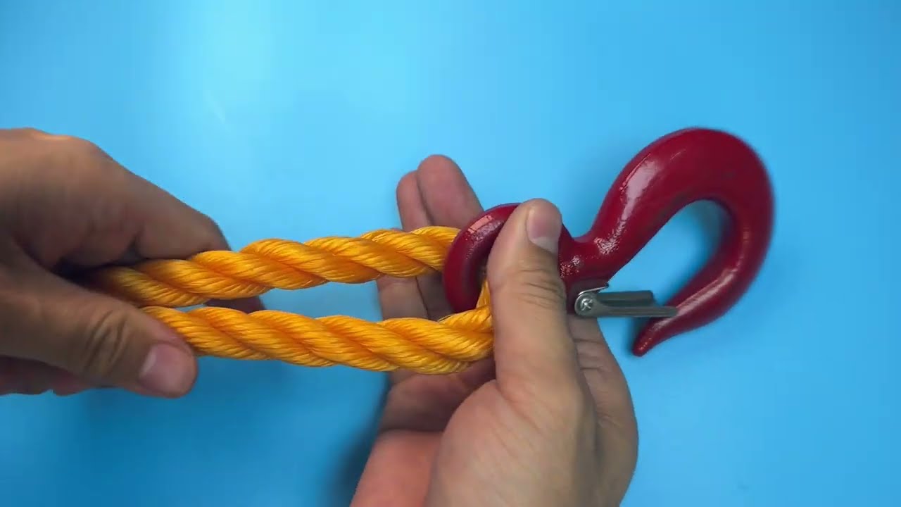 use the sofe rope splice hook to produce a sling