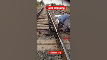 Point clamping for safe Train movement 🚂 #shorts @RailwayTechnical