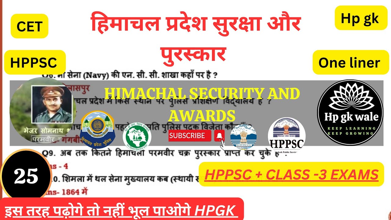 हिमाचल सुरक्षा और पुरस्कार/part-25/Hp Security and awards by hpgk wale