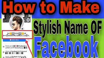 How To Make Stylish Name Facebook Account | Stylish account | Tufail Tricks