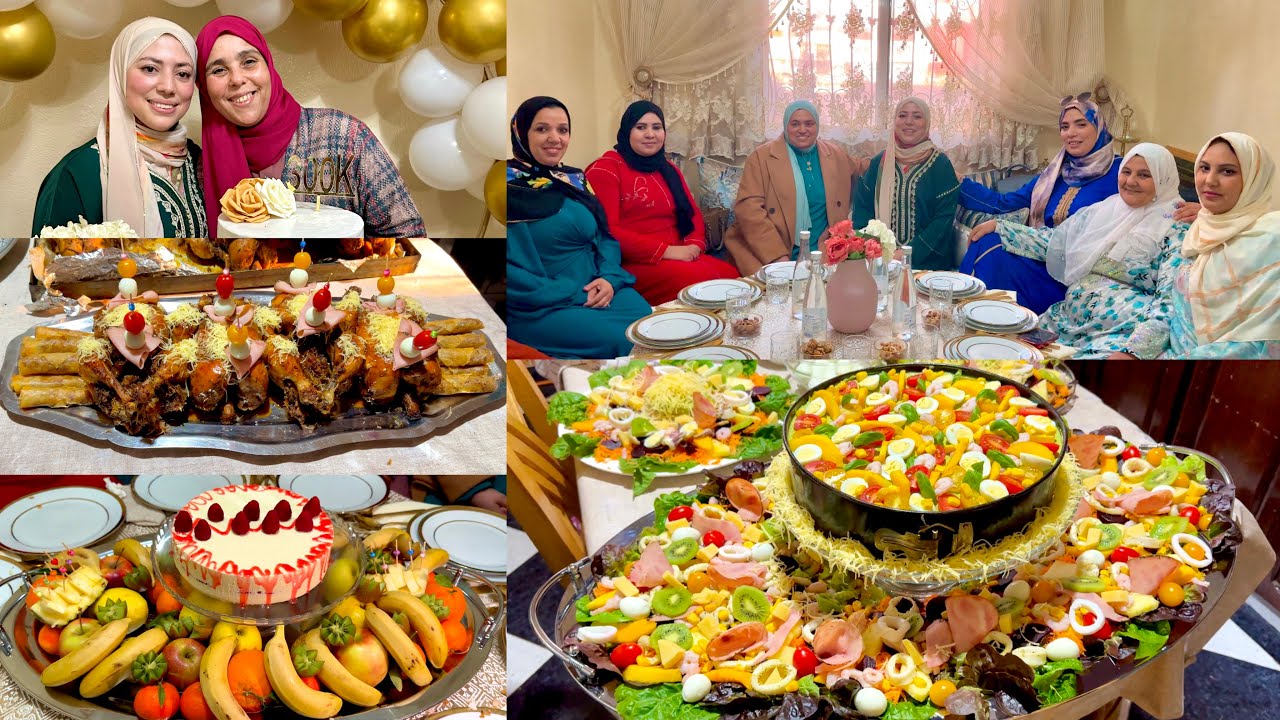 عراضة كبيرة عندي فالدار مع الناس العزاز❤️أرفع مكاين فأطباق الضيافة كلشي حماقو عليه 🥰