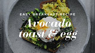 Egg and Avocado toast | Easy recipe for breakfast