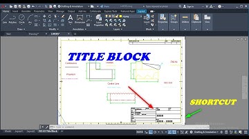 Shortcut To Add TITLE BLOCK in AutoCAD/insert title block/add title block/make a title block