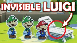 Why this spot spawns invisible Luigis if you sequence break Paper Mario: The Origami King