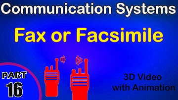 Fax or Facsimile | Communication System |class 12 physics subject notes lectures|CBSE|IITJEE|NEET
