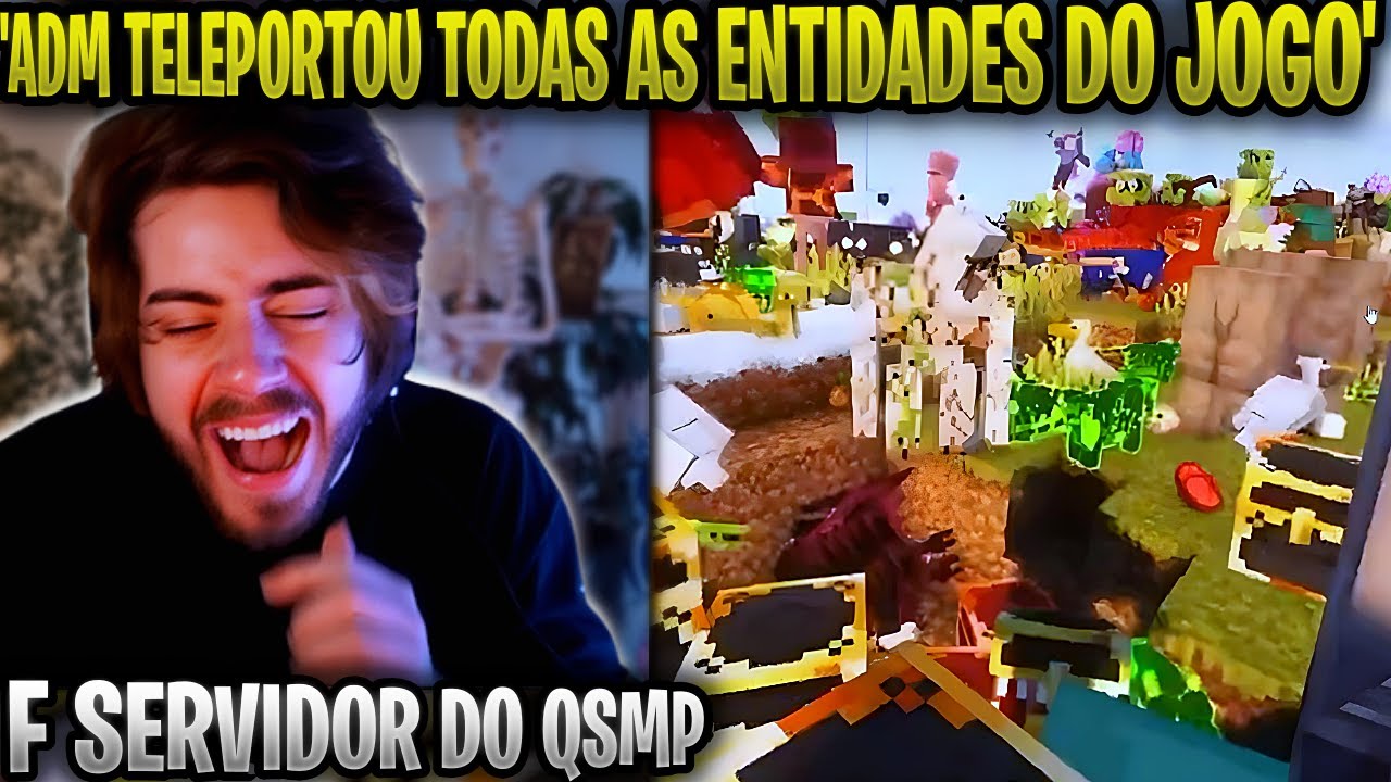 SERVIDOR CRASHOU POR CAUSA DO SKATE DO CELLBIT KKKKKK I QSMP