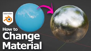 How to change material in Blender
