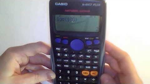 The log base ten function on the CASIO fx-83GT calculator