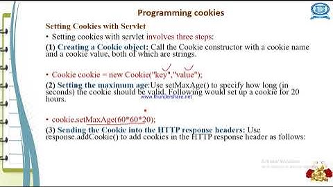 CS8651 Internet Programming Unit III Chapter 3    3 3 Cookies