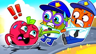 Help! I'm Stuck| Safety Tips for Toddlers| Police Officer ‍♂ Cartoon for Kids VocaVoca Berries
