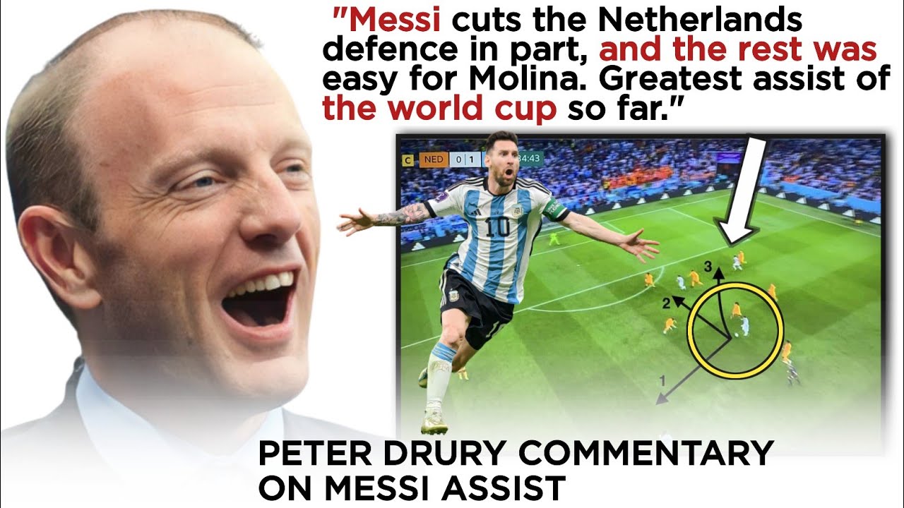 Messi assist Molina goal peter drury commentary Argentina vs