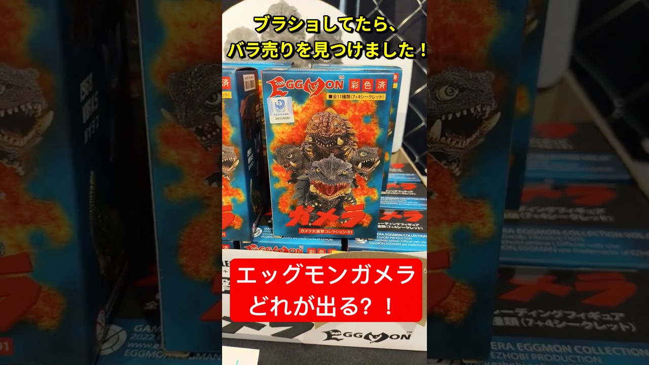 怪獣パラダイス】ブラショしてたら見つけました！EZHOBI EGGMON ガメラ