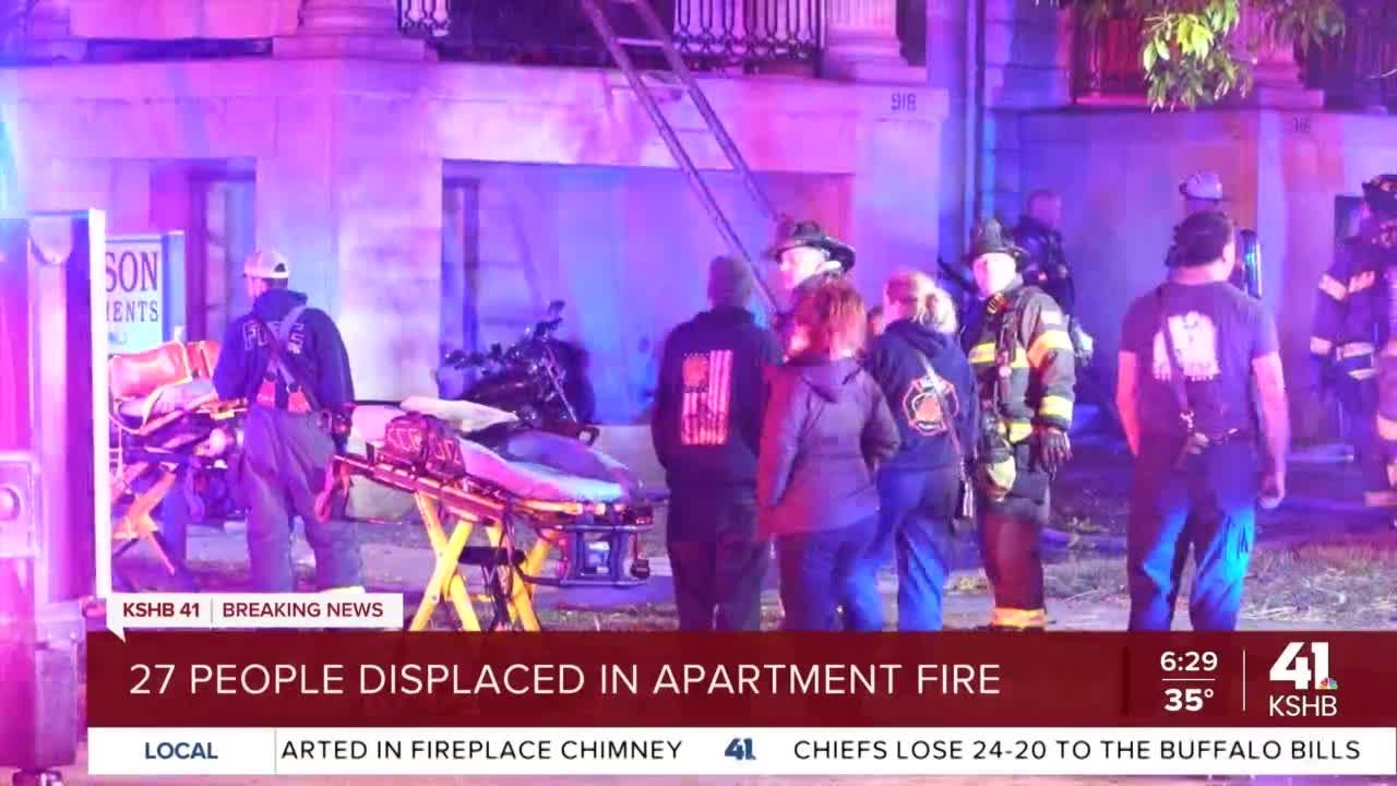 27 people displaced in KCMO apartment fire YouTube