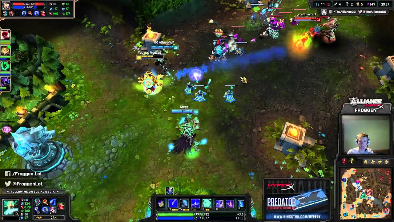 lol patch notes Froggen Zilean vs Ahri [Challenger Ranked solo queue Mid]