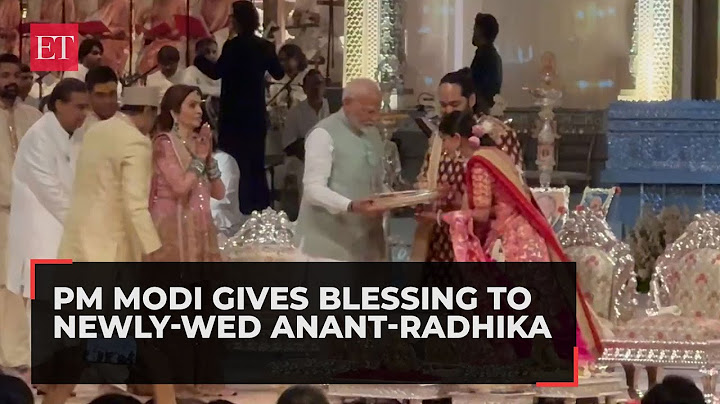 PM Modi arrives at the Ambani wedding, gives blessing to newly-wed Anant Ambani-Radhika Merchant