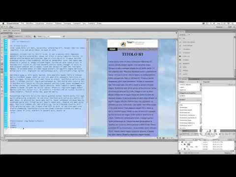 Video: Come si crea un foglio di stile in Dreamweaver?