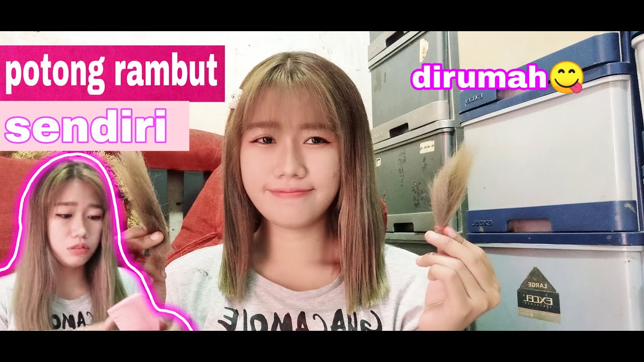 Cara Mudah Potong  Rambut  Sendiri  Di Rumah tutorial  