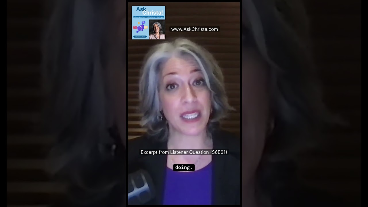 Excerpt of LIstener Question, "How can I stop doing my boss's work?"  #corporatelife #career