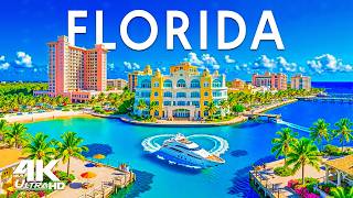 Florida 4K Drone Footage | Coastal Chill House Mix 🌊 Miami Beaches & Sunset Vibes
