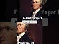 Federalist Papers: States' Rights vs. Federal Power #shorts
