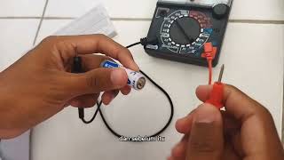 Menghitung Tegangan Dan Arus Pada Baterai Serta Resistor Menggunakan Multimeter