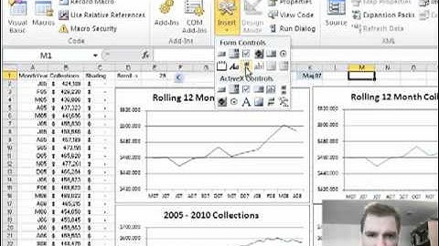 Excel Video 138 Adding the Scroll Bar to the Scrolling Chart