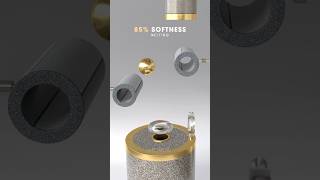 0% vs 100% Bouncing Gold Ball Soft Body 3D Simulation In Blender
