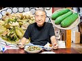 ８８歳おじぃが作る沖縄の健康晩ごはん「ナーベーラーンブシー（へちまの味噌煮）」｜三線