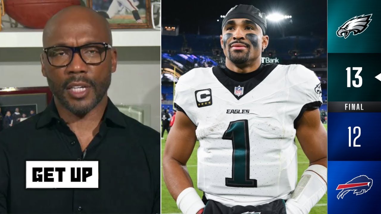 GET UP | Eagles carry Jalen Hurts to Super Bowl - Ryan Clark on Philly def. Josh Allen's Bills 13-12