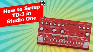 How To configure TD-3 with Studio One